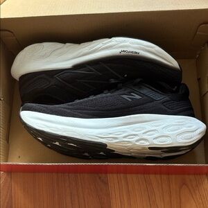 New Balance Black and White Running Shoes